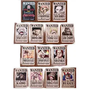 9CM 18 Styles 1 Piece Wanted Poster Photo Frame Series Luffy Nami Zoro Robin Sabo Cartoon Anime PVC Figure Toy Doll