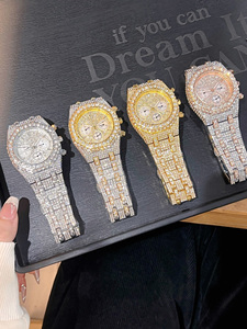 <span class=keywords><strong>Orologio</strong></span> da Polso Hip Hop Bling Diamantato da <span class=keywords><strong>Uomo</strong></span> 2026, Lusso <span class=keywords><strong>Argento</strong></span> Iced Out, al Quarzo, Impermeabile, alla Moda - Offerta Calda - Product Image 6