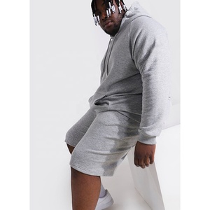 Conjunto de ropa de talla grande para hombre, conjunto de dos piezas con pantalones cortos de lana de alta calidad para verano - Product Image 2