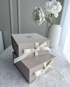 Caja DE LINO DE LUJO personalizada, regalo de fotógrafo, embalaje magnético, álbum de fotos de boda, joyería, cuaderno, caja de regalo cosmética - Product Image 3