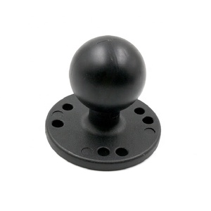 Soporte de bola de 1.5 pulgadas con bases redondas de 2.5 pulgadas con patrón AMPS, placa redonda con bola, adaptador de bola con placa AMPS - Product Image 1