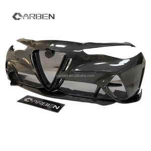 Pare-chocs avant de voiture en fibre de carbone de style <span class=keywords><strong>GTA</strong></span>, adapté à la mise à niveau et au remplacement du pare-chocs d'origine pour Alfa Romeo Giulia - Product Image 5