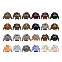 Sweat-shirt à col rond pour enfants avec imprimé léopard personnalisé, pull à manches longues pour jeunes filles avec nom d'équipe imprimé pour l'esprit scolaire