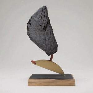 Sculpture d'amour abstraite moderne <span class=keywords><strong>en</strong></span> résine avec décoration artistique <span class=keywords><strong>gris</strong></span> mat, statue d'équilibre <span class=keywords><strong>de</strong></span> roche flottante, décoration d'étagère <span class=keywords><strong>de</strong></span> bureau - Product Image 4