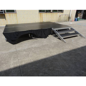 Escenario Portátil de Aluminio Fácil de Montar con Superficie Antideslizante, Certificado como Seguro para Eventos y Actuaciones al Aire Libre - Product Image 4