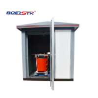 Poste de transformation compact préfabriqué de type boîtier européen haute tension pour projets de réseaux électriques et d'énergies renouvelables