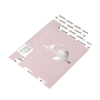 Caja de Envío Plegable Rosa Personalizada con Logotipo en Lámina Plateada, Cartón Corrugado Plegable para Cosméticos, Cuidado de la Piel, Embalaje de Pequeños Regalos
