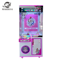 MAKER Grab peluche poupée/jouet poupée Machine métal jeux à pièces jeu d'arcade Happy Moment griffe Machine