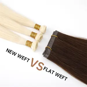 Le Shine 2022 New Incredible Thin Weft Soft Human Hair Extensions Invisible Seamless Genius Weft Hair