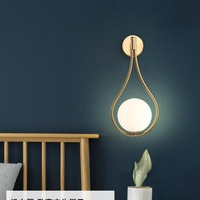 Applique Murale LED Nordique Postmoderne Simple et Luxueuse pour Couloir d'Hôtel, Salon, Chambre et Chevet - Lumière Chaude Murale