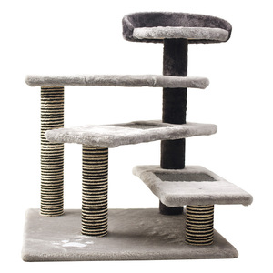 Árbol para gatos PETDOM, venta al por mayor, nuevo diseño, escalera giratoria, rascadores para gatos grises, <span class=keywords><strong>parque</strong></span> para gatos - Product Image 6
