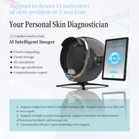 Analyseur de peau intelligent Max-AI, reconnaissance faciale par apprentissage profond, imagerie spectrale 8 spectres, scanner facial 36MP, salon