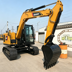 Nueva excavadora pequeña sobre orugas SY75C multifunción para consolidación de tierras agrícolas y construcción de canales de riego. - Product Image 1