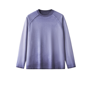 Camiseta Vintage Personalizada al por Mayor, Manga Larga, Algodón Grueso, Unisex, Lavada para un Look Vintage, 100% Algodón para Mayor Comodidad - Product Image 1