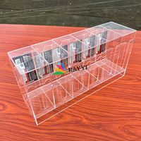 RAY YI Distributeur de boosters en acrylique à 6 emplacements, haute transparence, résistant aux UV, pour comptoir, direct usine, pour magasin de jeux