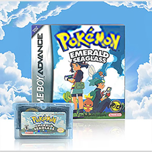แฟลชการ์ด Emerald Seaglass RTC รุ่นอเมริกา พร้อมสายพลาสติก สำหรับตลับเกม วิดีโอคอนโซล การ์ด ROM แฮ็ค - Product Image 1