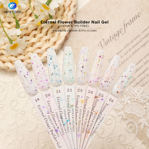 Gel Constructor de Uñas Hema Free TPO Free Eternal Flower Builder, Color Nude, Gel Constructor de Uñas con Flores Secas en Envase, Gel de Extensión de Uñas No Tóxico OEM - Product Image 5