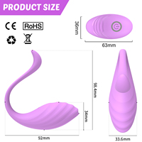 OEM & ODM 10-Gang USB Aufladbares Ferngesteuertes Vibrierendes Ei Lebensmittelechtes Silikon Liebes-Ei Sexspielzeug Vagina-Massagegerät für Frauen