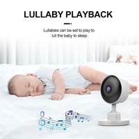 Caméra de surveillance pour bébé sans fil avec vision nocturne infrarouge d'usine, alimentée par batterie C8, pas besoin de Wifi, avec caméra et audio