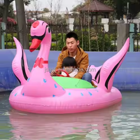 Canard gonflable gonflable bateau tamponneur pour l'eau piscine forme animale bateau électrique extérieur jouets aquatiques pour enfants et adultes
