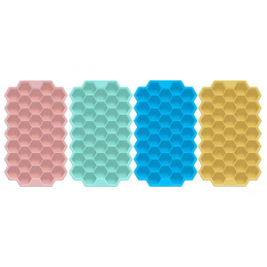 Bac à glaçons en silicone nid d'abeille, 37 compartiments, grande capacité, résistant au congélateur, pour refroidir les boissons lors de fêtes - Product Image 4