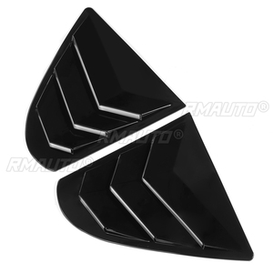 Rear <b>Window</b> Side <b>Vent</b> Shutter Louver Cover Trim for Mitsubishi Lancer EX X EVO 2008-2018 Car Accessories Auto Parts Carbon Fiber - Product Image 4