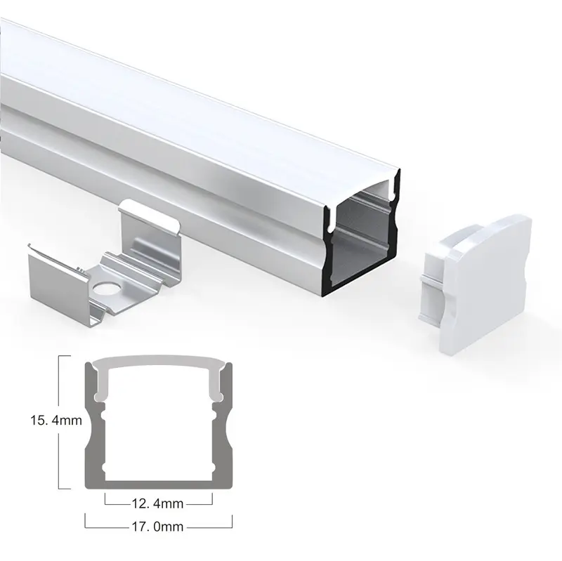 1M H50MM LED Skirting Board Line Aluminum Profile Base Board with Backlight Channel PC Cover Decor Bar Strip Light