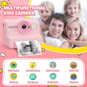 Gift Sale Toy <span class=keywords><strong>Kids</strong></span> Instant Print <span class=keywords><strong>Camera</strong></span> Crianças Câmera Digital Gravador de Vídeo Brinquedos Criança Mini Impressora Térmica - Product Image 2