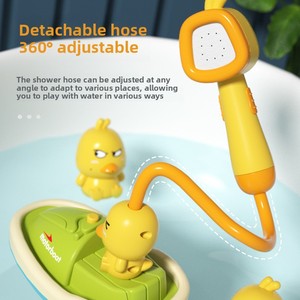 Nouveau Modèle de <span class=keywords><strong>Jouet</strong></span> de Bain Électrique pour Enfants en Forme de Canard Jaune en Plastique, avec Jet d'Eau et Rotation Amusante, Fonctionne avec 4 Piles AAA - Product Image 4