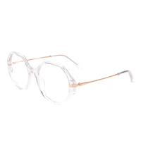 Montures de lunettes de lecture polygonales colorées en métal unisexe 2026 Dongsheng – Ventes flash