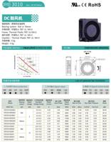 Mini souffleur d'air DC 3010 30*30*10mm 5V ODM OEM 11000 tr/min Souffleur électrique Moteur DC sans balais Souffleur centrifuge à flux axial