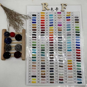 Cổ Điển Thủ công MaY hạt thủy tinh nút tay đính cườm cho quần áo trang trí - Product Image 1