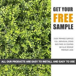 Haie de buis artificielle réaliste Faux <span class=keywords><strong>feuillage</strong></span> verdure toile de fond murale arbustes en plastique et mur d'herbe pour la décoration de photo de mariage de fête - Product Image 3