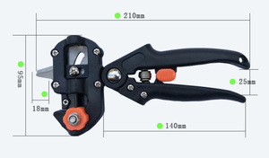 <b>Garden</b> Grafting Scissor Kit Anti-Slip Grip Ratchet Pruner DIY Plant Branch Twig Vine Fruit Tree Cutting Scissors Shear - Product Image 4