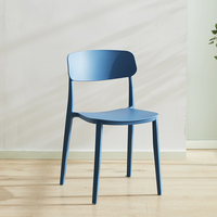 Vente en Gros de Chaises de Salle à Manger Simples et Modernes en Plastique Empilables pour Jardin Extérieur, Restaurant, Fourniture d'Usine, Mobilier de Maison