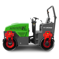Mini-compacteur vibrant 3T avec tambour en acier de 1,2 m pour la construction routière