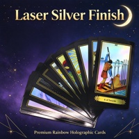 Cartes de tarot Waite classiques d'un siècle d'âge, cartes flash laser haut de gamme, jeu de divination mystérieux pour table