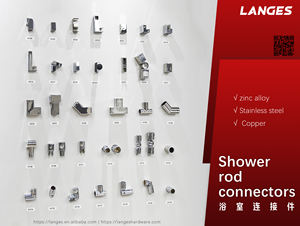 עמיד כבד 90 תואר נירוסטה מקלחת זכוכית דלת אביזרי צינור עגול צינור מחברים - Product Image 4