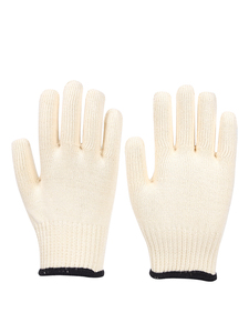 Gant de sécurité réutilisable OMET 600g/doz, calibre 7/10, en coton/polyester tricoté, durable, respirant, avec manchette, anti-coupure, antidérapant, pour usage quotidien - Product Image 5