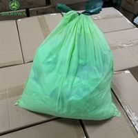 Import Export China Compostable Afvalzakken met trekkoord 13 Gallon Biologisch afbreekbare vuilniszakken (Zwart/Groen/Geel)