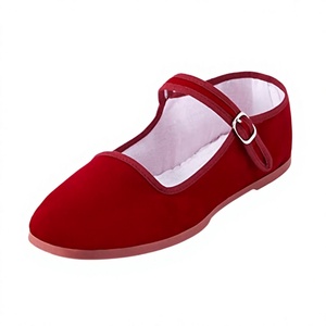 Zapatos Planos de Tela de Algodón para Mujer, con Correa, Casuales, Cómodos para Caminar, Suela Suave, para Toda Temporada - Product Image 4