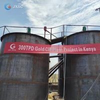 Usine de traitement au cyanure de petite taille pour l'extraction minière 100 TPD en Afrique