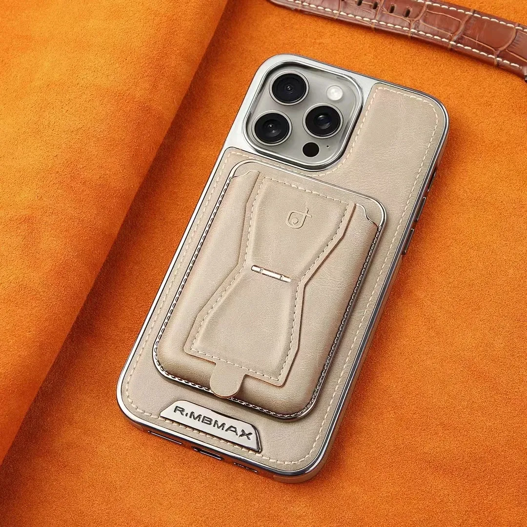 Tasarım 2 1 manyetik telefon kılıfı cüzdan tutucu kılıf lüks PU deri sırt kapak darbeye iPhone için kılıf 14 15 Pro Max