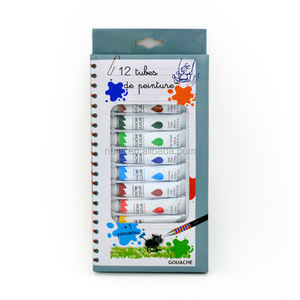 Vente en gros de peintures à la <span class=keywords><strong>gouache</strong></span> personnalisées de sécurité 6ml 12 couleurs 6ml - Product Image 3