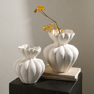 <span class=keywords><strong>Jarrones</strong></span> de decoración de mesa mate con pintura de diseño 2024 para el hogar jarrón de cerámica moderno - Product Image 2