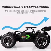 1:18 Mini RC Racing Off-Road Monster Truck 2.4Ghz Remote Control 15KM/H Drift Perlu Perakitan Charger Mainan Balap untuk Anak Laki-Laki