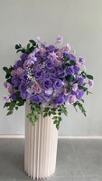 Grande Boule de Fleurs de Mariage Artificielle en Soie de 50cm 60cm 70cm Arrangement Rose Blanc Rouge Rose Centres de Table Décorations de Mariage