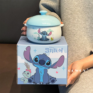 Tazón de Cerámica para Huevos <span class=keywords><strong>al</strong></span> Vapor con Tapa, Diseño Lindo de Judy y Nick de Zootopia, Apto para <span class=keywords><strong>Microondas</strong></span>, Regalo de Inauguración de Casa - Product Image 4