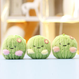 Linda Sevimli Kaktüs Anahtarlık Yumuşak Peluş Oyuncak Kolye Hediye Paketi Promosyon Dolgulu PP Pamuklu Oyuncak - Product Image 1