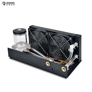 OC-AC240 Nhỏ Im Lặng 3D Cổng Tản Nhiệt Kit G1/4 Kết Nối DIY Máy Tính <span class=keywords><strong>X</strong></span>ách Tay Nước Làm Mát Hệ Thống Máy In UV Nhiệt Nhôm Bộ Vi <span class=keywords><strong>X</strong></span>ử Lý - Product Image 2